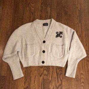 KOOPLES Parisian sweater grey wool/cashmere size 1